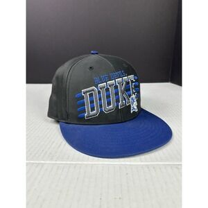 47 Brand Duke Blue Devils Hat Gray Blue SnapBack Spell Out 47 Side Logo